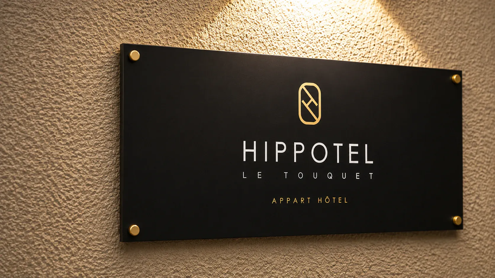 Le hall — plaque Hippotel